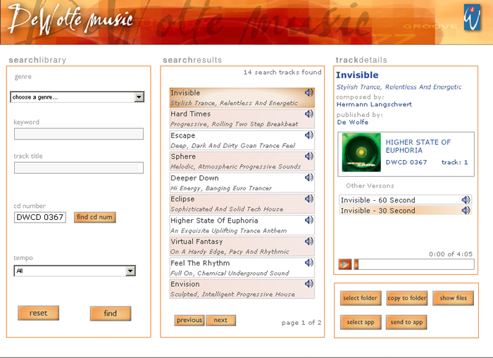 Harmony Hard Drive Screen Shot.
