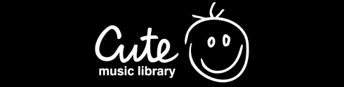 Cute Production Music Library Title Graphic.
