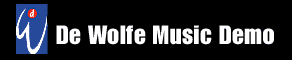 De Wolfe Music Demo Title Graphic.