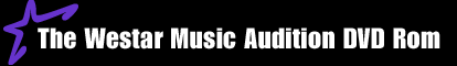 Westar Music Audition DVD ROM Title Graphic.