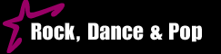 Rock, Dance and Pop Music Title Graphic.