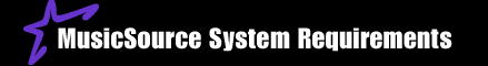 MusicSource System Requirements Title Graphic.