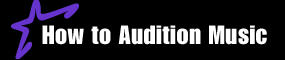MusicSource Auditioning Music title graphic.