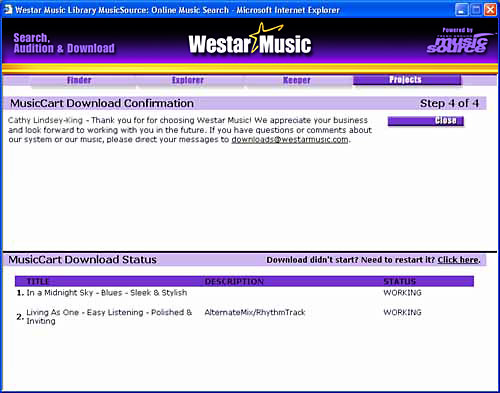 MS Download Manager Step 4 Screen image.